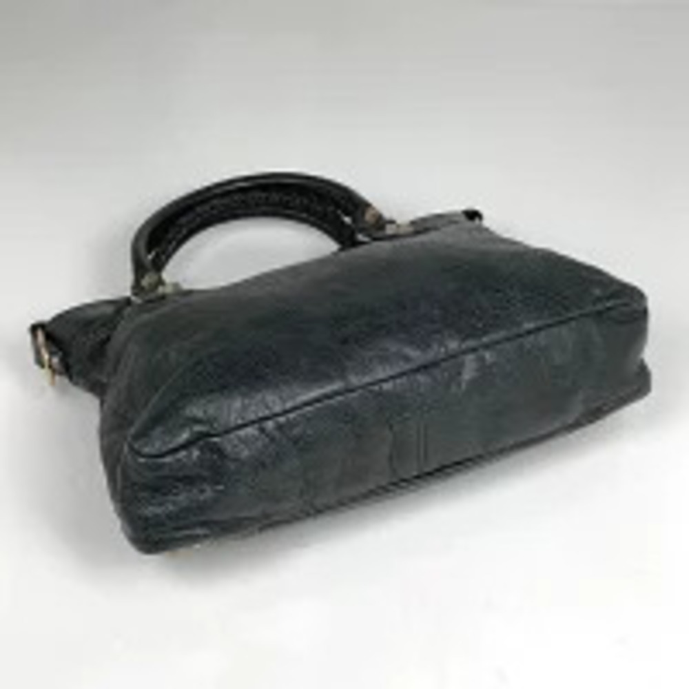 Balenciaga 2way Leather Giant Bag The Black Shoulder Town Black